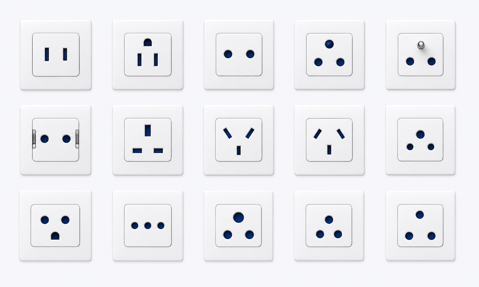 International plug and socket type reference